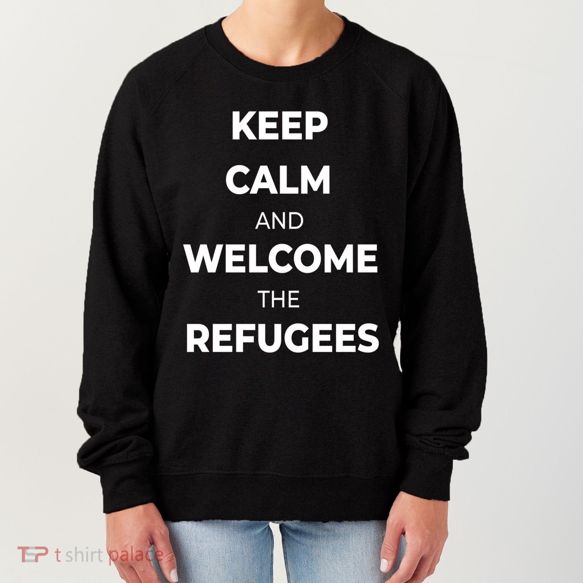 World Refugee Day Welcome Refugees Supportive Message Gift Women's Sweatshirt