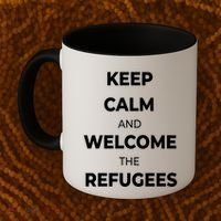 World Refugee Day Welcome Refugees Supportive Message Gift Coffee Mug thumb 2