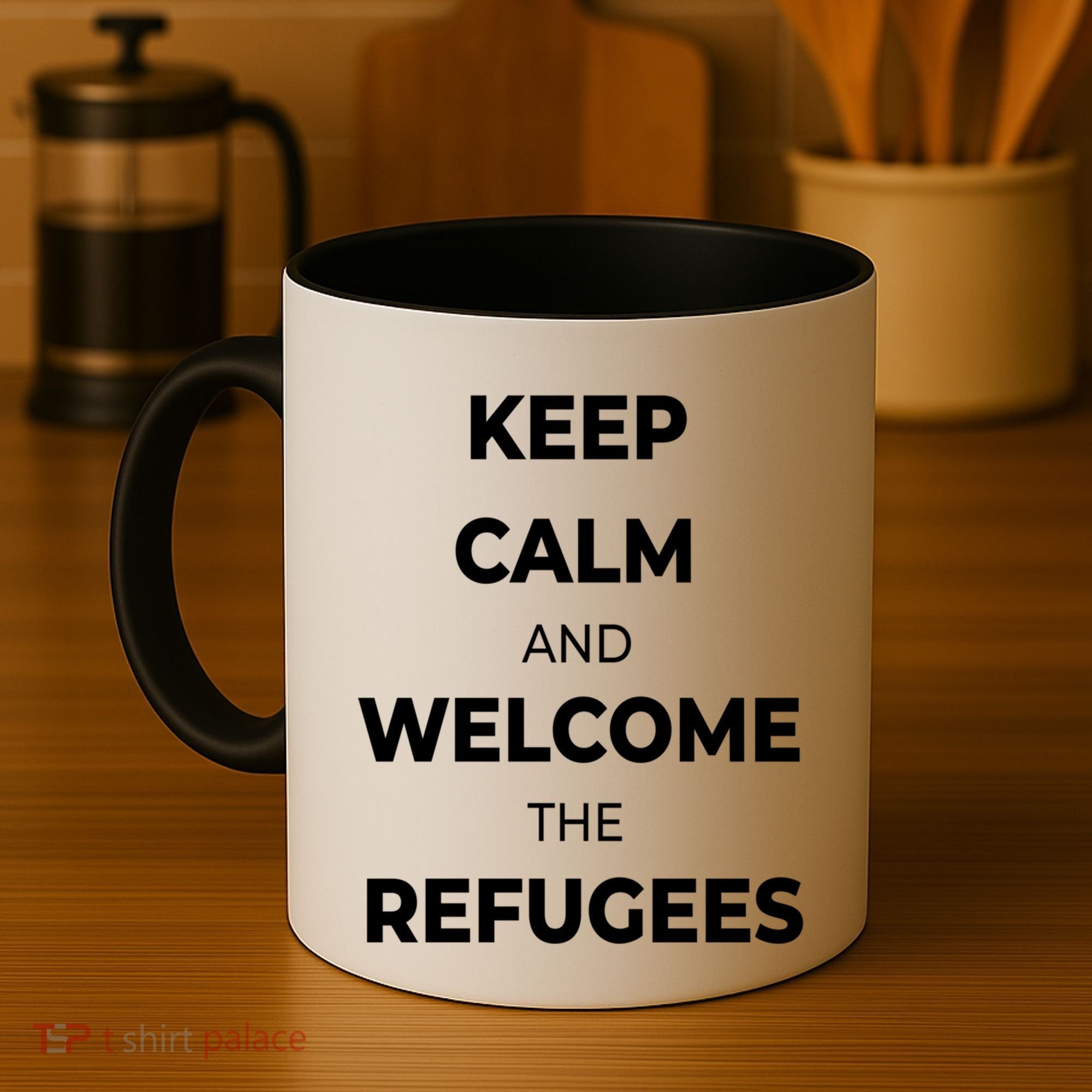 World Refugee Day Welcome Refugees Supportive Message Gift Coffee Mug