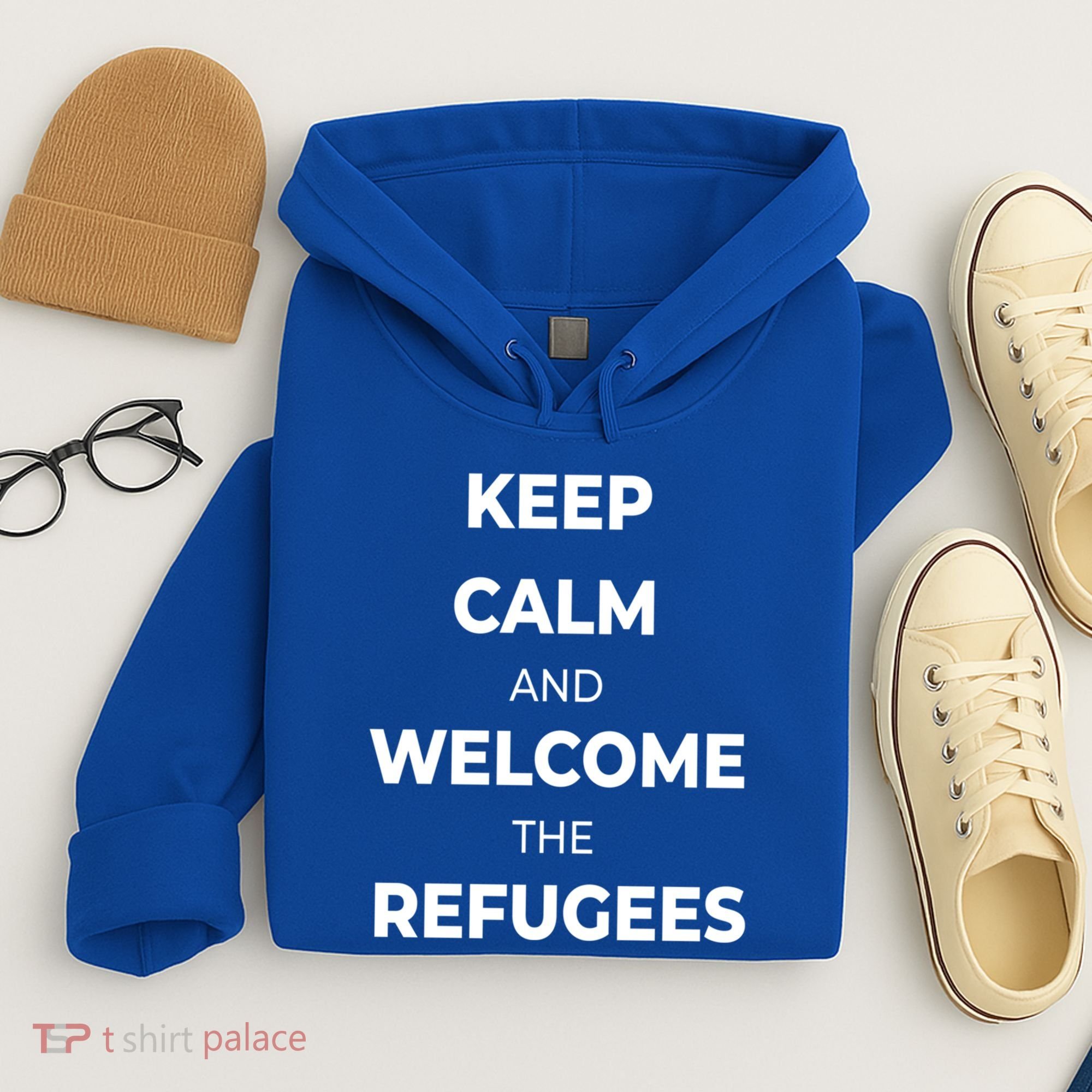 World Refugee Day Welcome Refugees Supportive Message Gift Hoodie