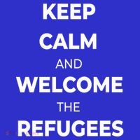 World Refugee Day Welcome Refugees Supportive Message Gift Polo thumb 2