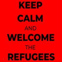 World Refugee Day Welcome Refugees Supportive Message Gift Santa Hat thumb 1