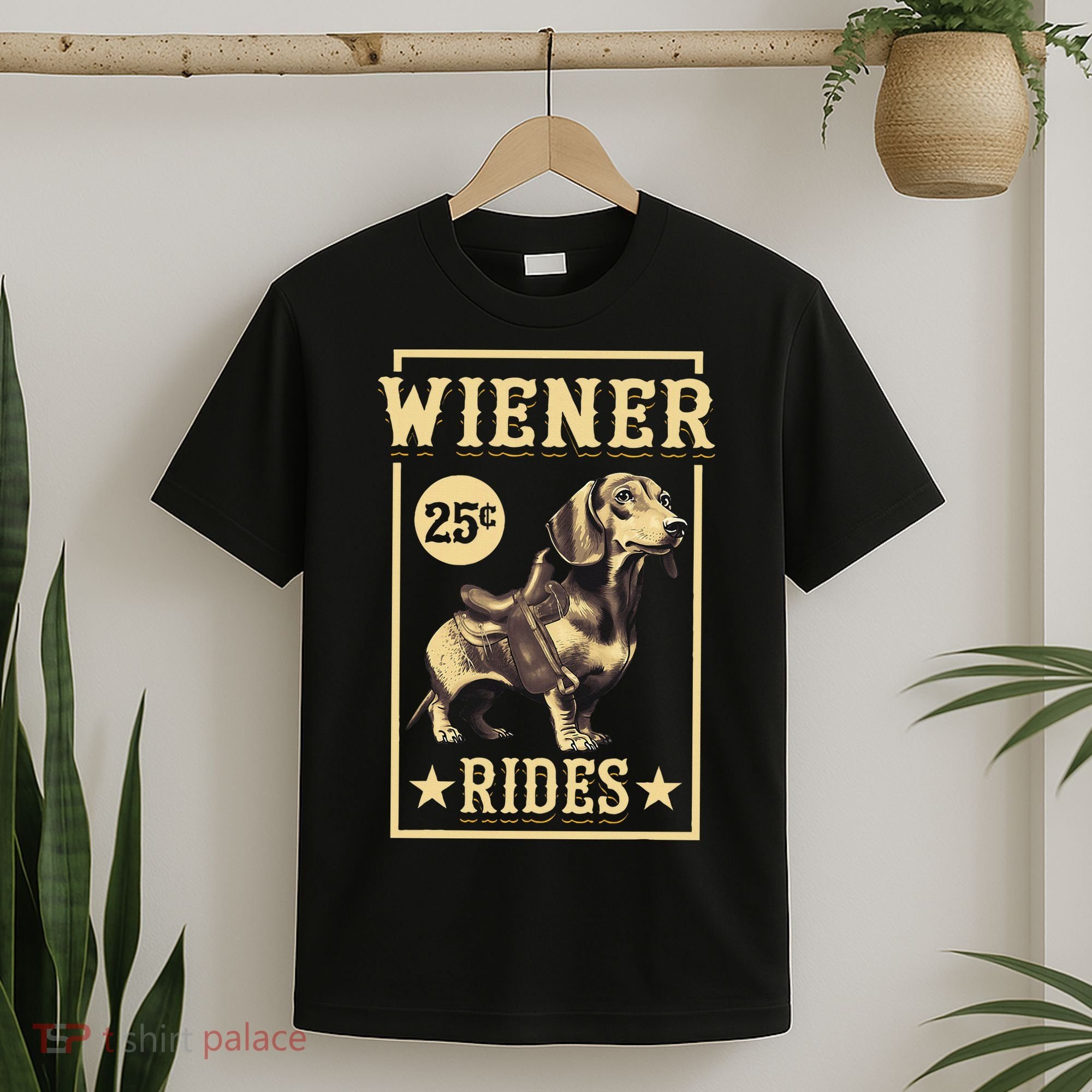 Wiener Rides Dachshund Lover Doxie Weiner Weenie Dog Owner T-Shirt