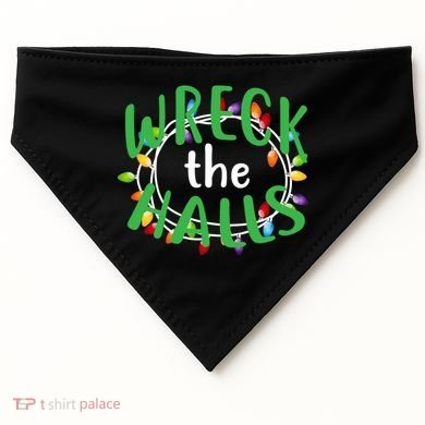 Wreck The Halls USA-Made Doggie Bandana