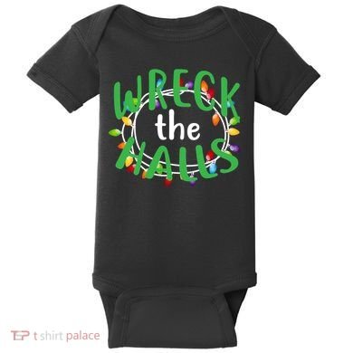 Wreck The Halls Baby Bodysuit
