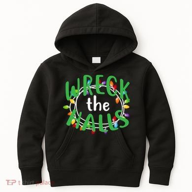 Wreck The Halls Kids Hoodie