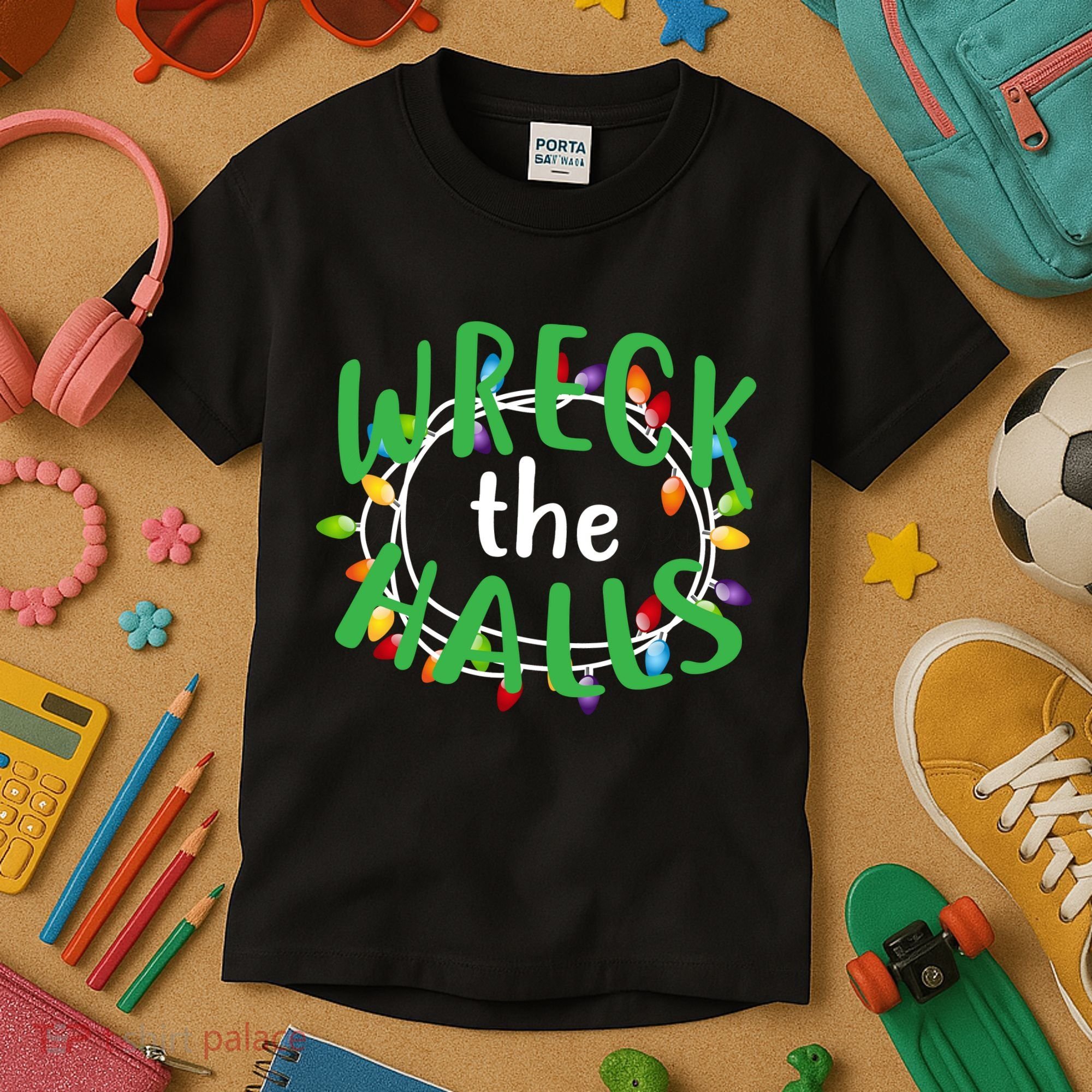 Wreck The Halls Kids T-Shirt