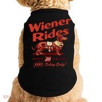 Wiener Rides Free Today Only Funny Wiener Doggie Tank thumb 0