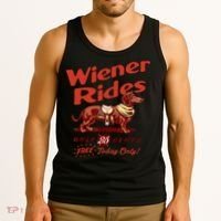 Wiener Rides Free Today Only Funny Wiener Tank Top thumb 3