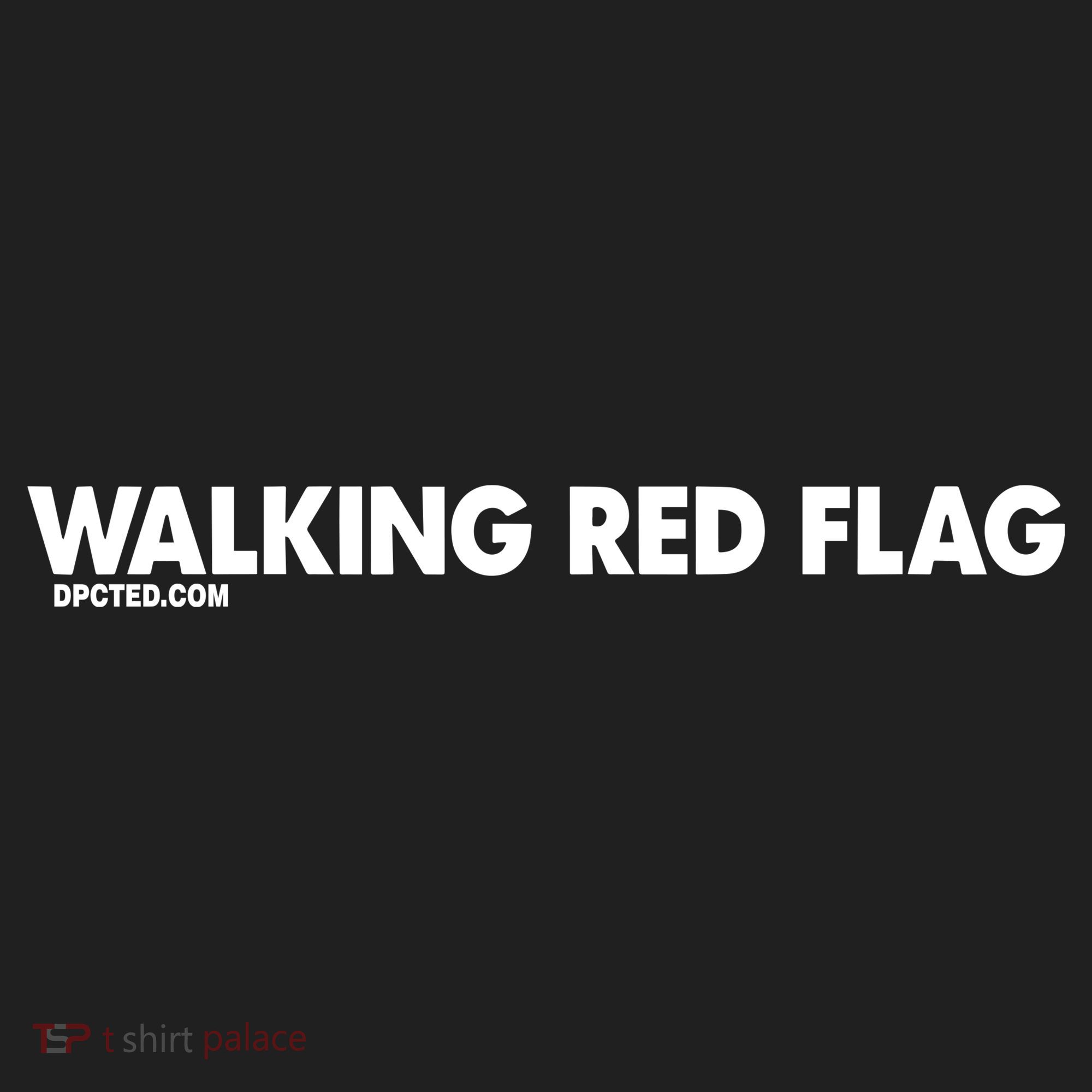 Walking Red Flag Dpcted Tumbler