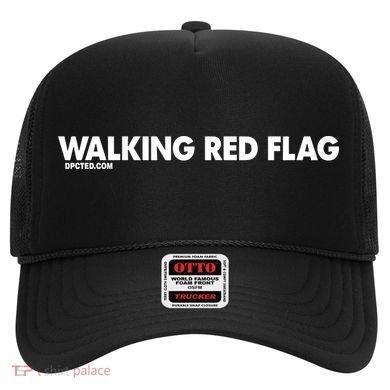 Walking Red Flag Dpcted Hat