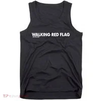 Walking Red Flag Dpcted Tank Top thumb 0