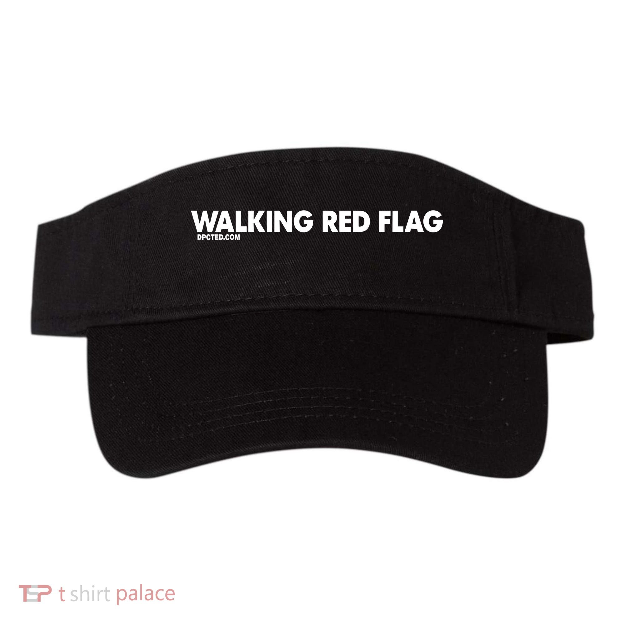 Walking Red Flag Dpcted Visor