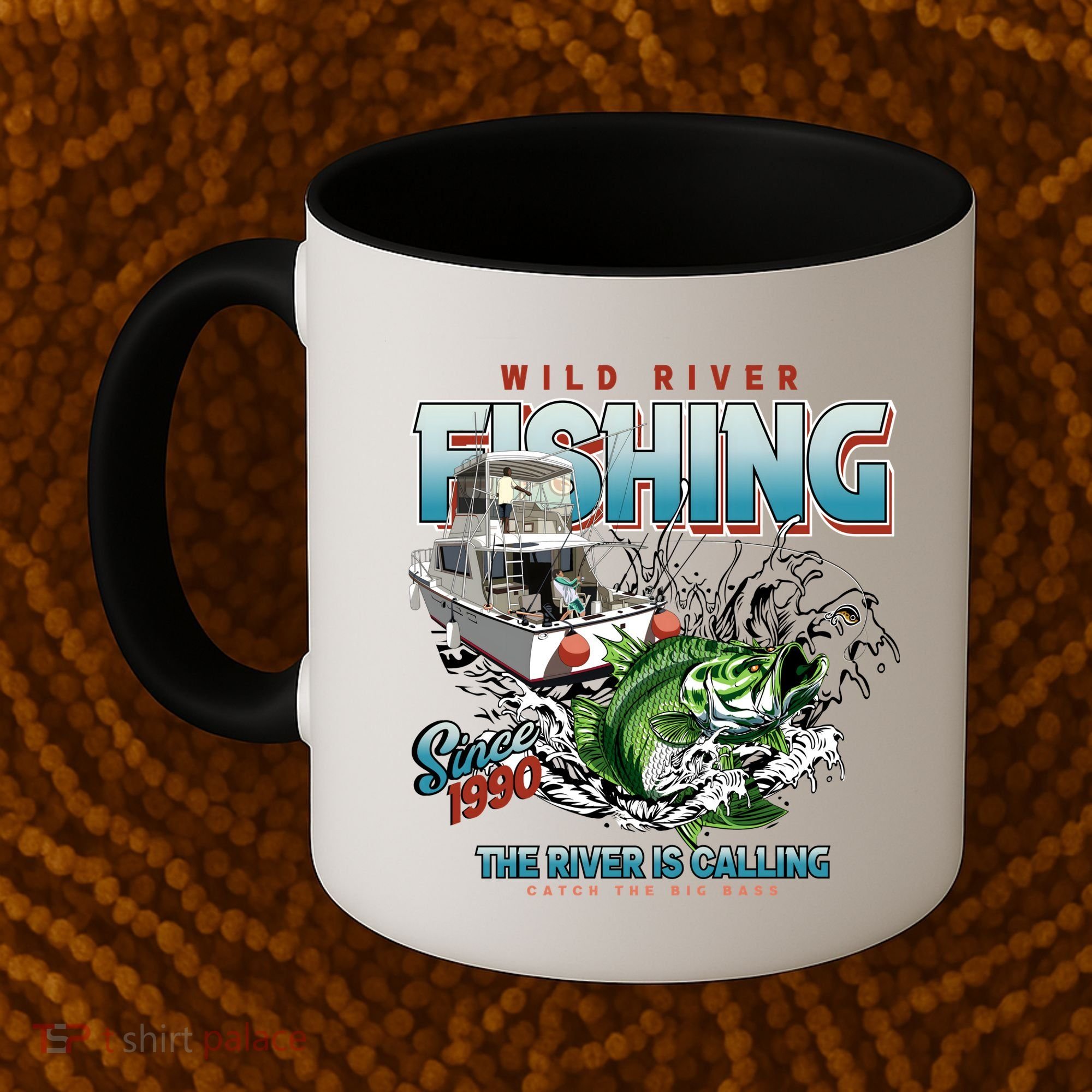 Wild River Fishing Bass Coffee Mug