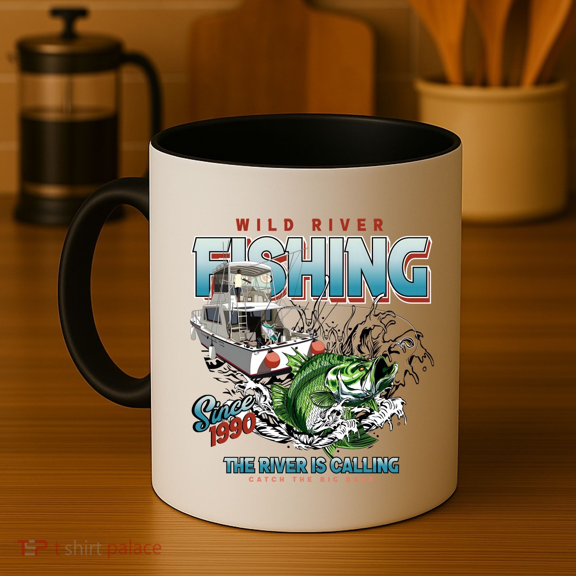 Wild River Fishing Bass Coffee Mug