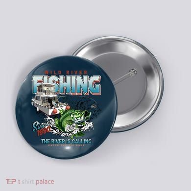 Wild River Fishing Bass Button