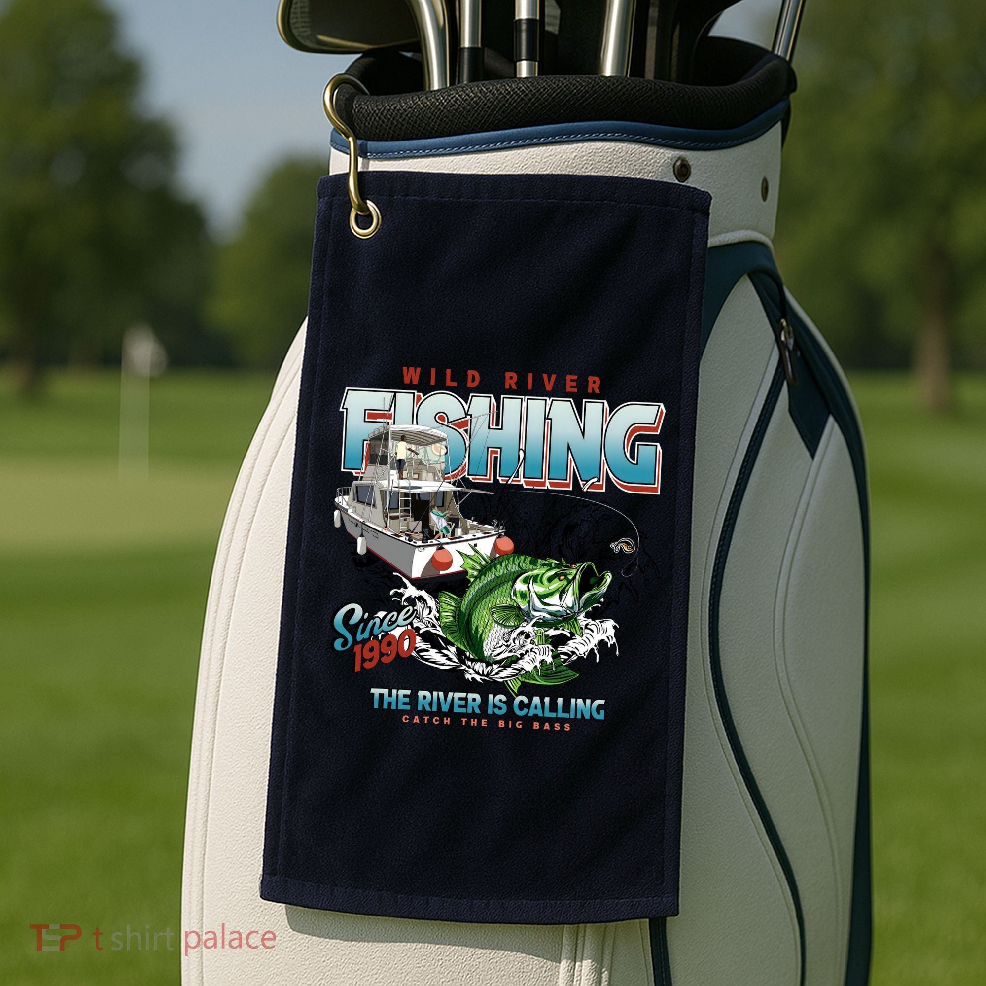 Wild River Fishing Bass Golf Towel