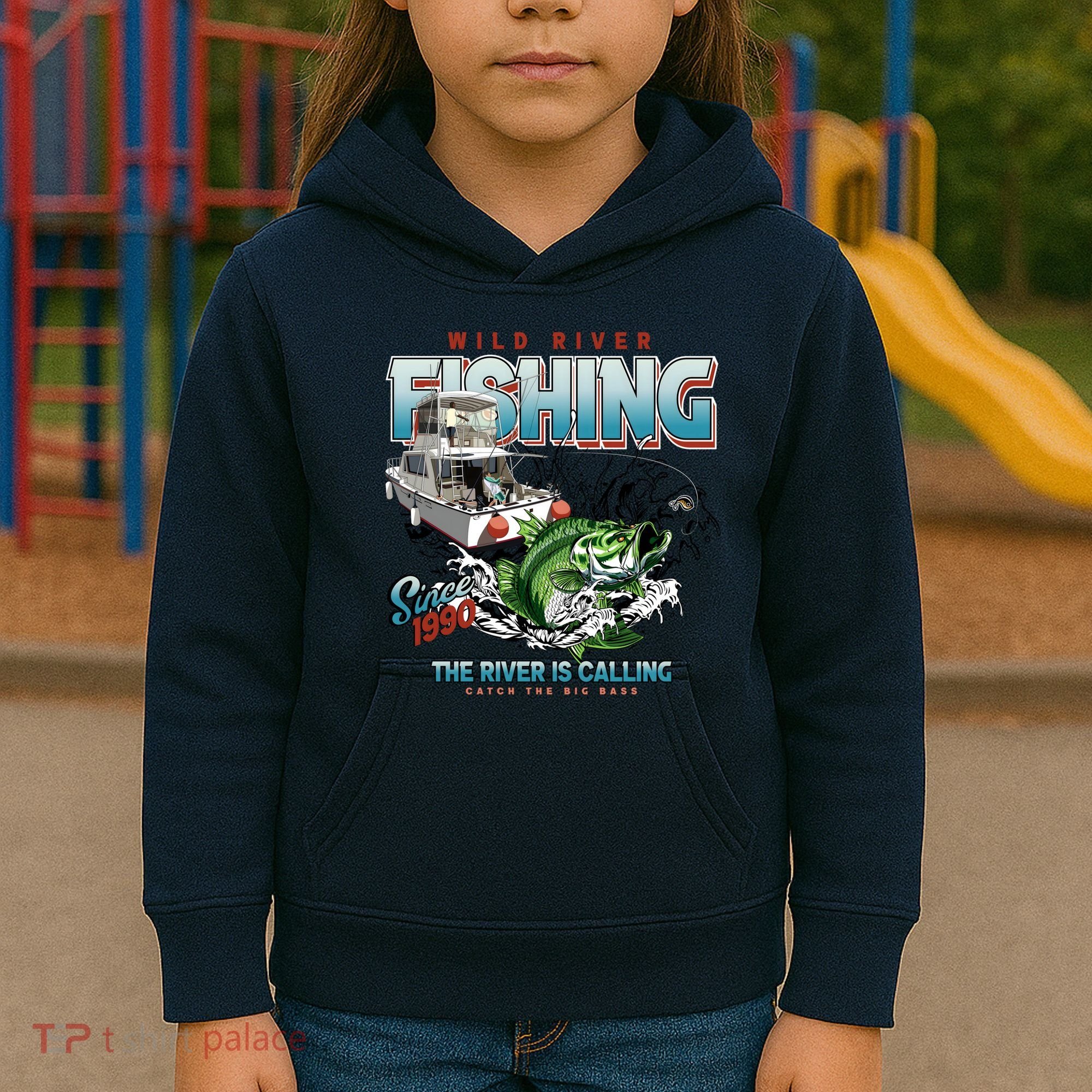 Wild River Fishing Bass Kids Hoodie
