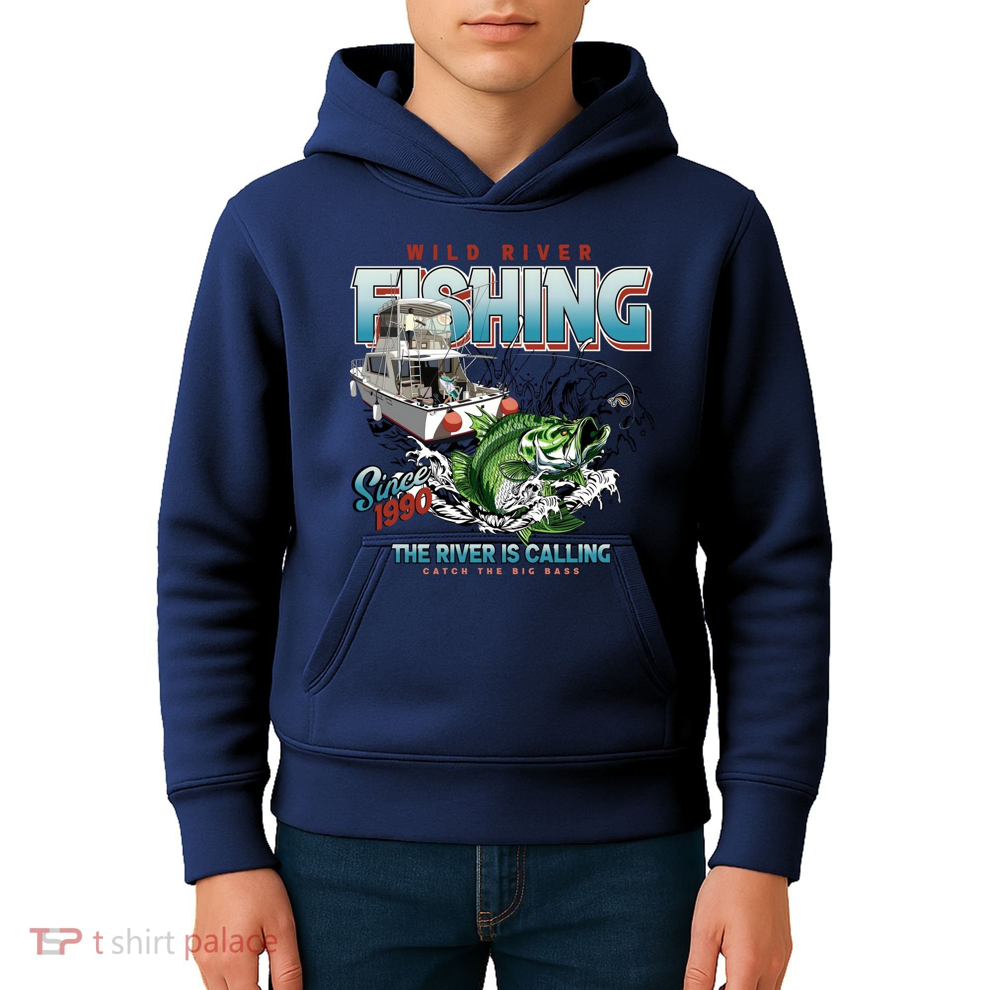Wild River Fishing Bass Kids Hoodie