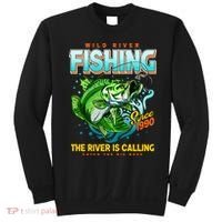 Wild River Fishing The River Is Calling Catch The Big Bass Since 1990 Sweatshirt thumb 0