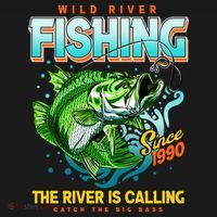 Wild River Fishing The River Is Calling Catch The Big Bass Since 1990 Women's Tank Top thumb 5