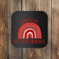Wear Red For Hiv Aids Awareness Hiv Aids Coaster thumb 0