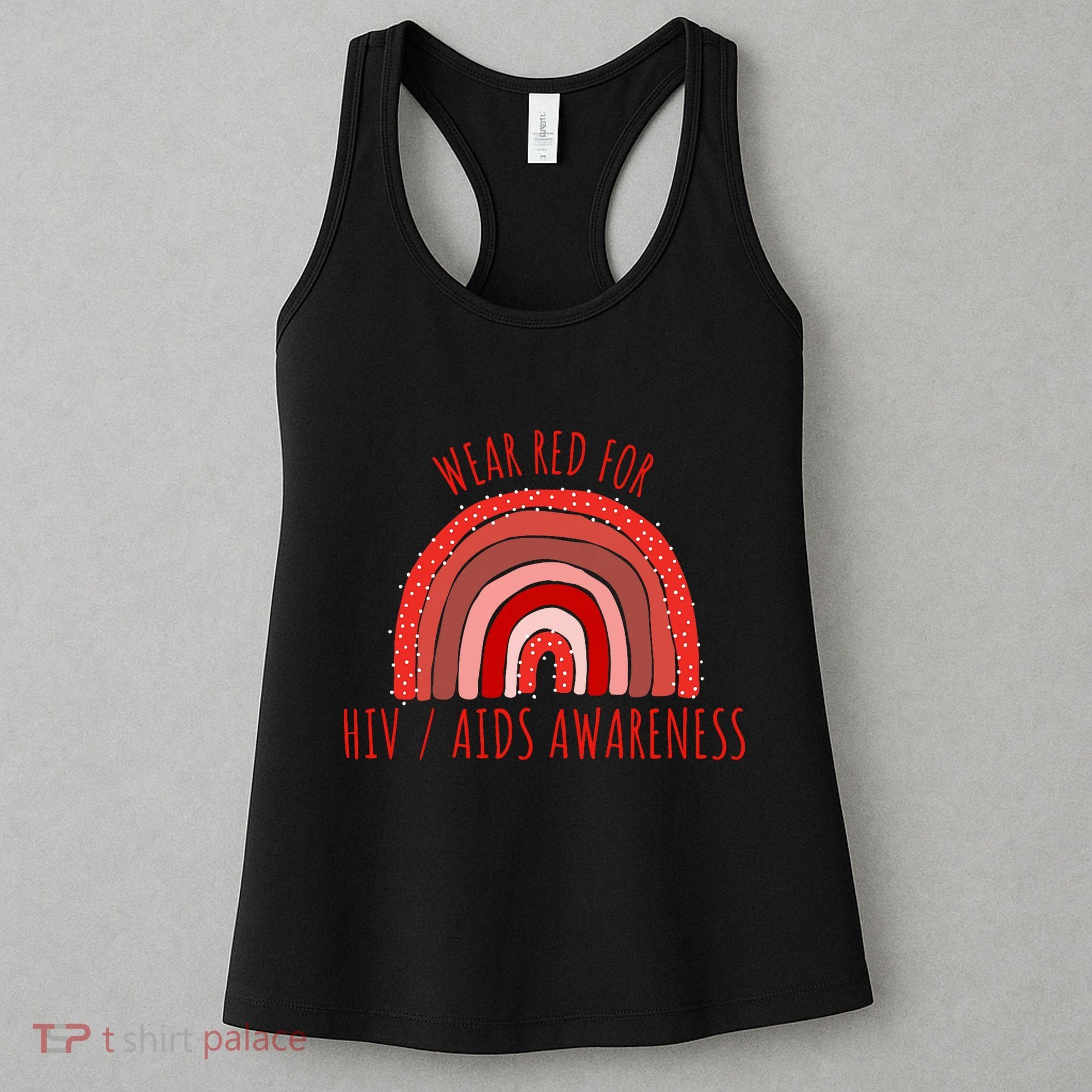 Wear Red For Hiv Aids Awareness Hiv Aids Women's Tank Top