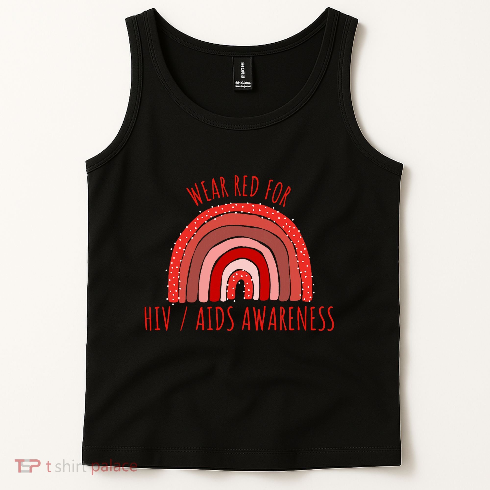 Wear Red For Hiv Aids Awareness Hiv Aids Tank Top