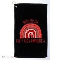 Wear Red For Hiv Aids Awareness Hiv Aids Golf Towel thumb 0
