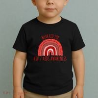 Wear Red For Hiv Aids Awareness Hiv Aids Toddler T-Shirt thumb 2