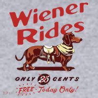 Wiener Rides Free Today Only Funny Wiener Dog Women's Sweatshirt thumb 2