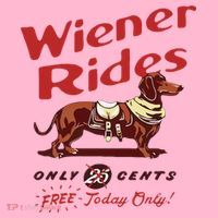 Wiener Rides Free Today Only Funny Wiener Dog Coaster thumb 2