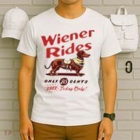 Wiener Rides Free Today Only Funny Wiener Dog T-Shirt thumb 6