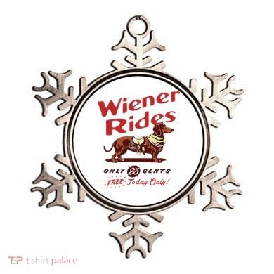 Wiener Rides Free Today Only Funny Wiener Dog Ornament