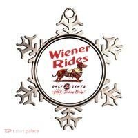 Wiener Rides Free Today Only Funny Wiener Dog Ornament thumb 0