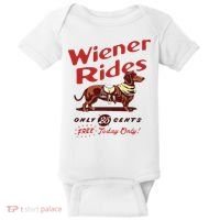 Wiener Rides Free Today Only Funny Wiener Dog Baby Bodysuit thumb 0