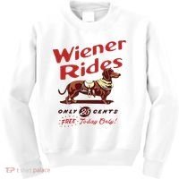 Wiener Rides Free Today Only Funny Wiener Dog Kids Sweatshirt thumb 0