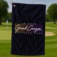 Retro Grand Canyon National Park Golf Towel thumb 1