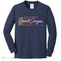 Retro Grand Canyon National Park Kids Long Sleeve Shirt thumb 0