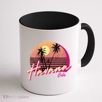 Womens Retro Havana Cuba California Beach Sunset Coffee Mug thumb 1