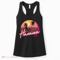 Womens Retro Havana Cuba California Beach Sunset Women's Tank Top thumb 0