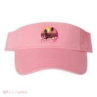 Womens Retro Havana Cuba California Beach Sunset Visor thumb 0