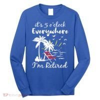 Womens Retirement It's 5 O'Clock Everywhere I'm Retired Summer Long Sleeve Shirt thumb 0