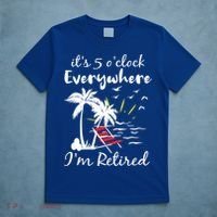 Womens Retirement It's 5 O'Clock Everywhere I'm Retired Summer T-Shirt thumb 5