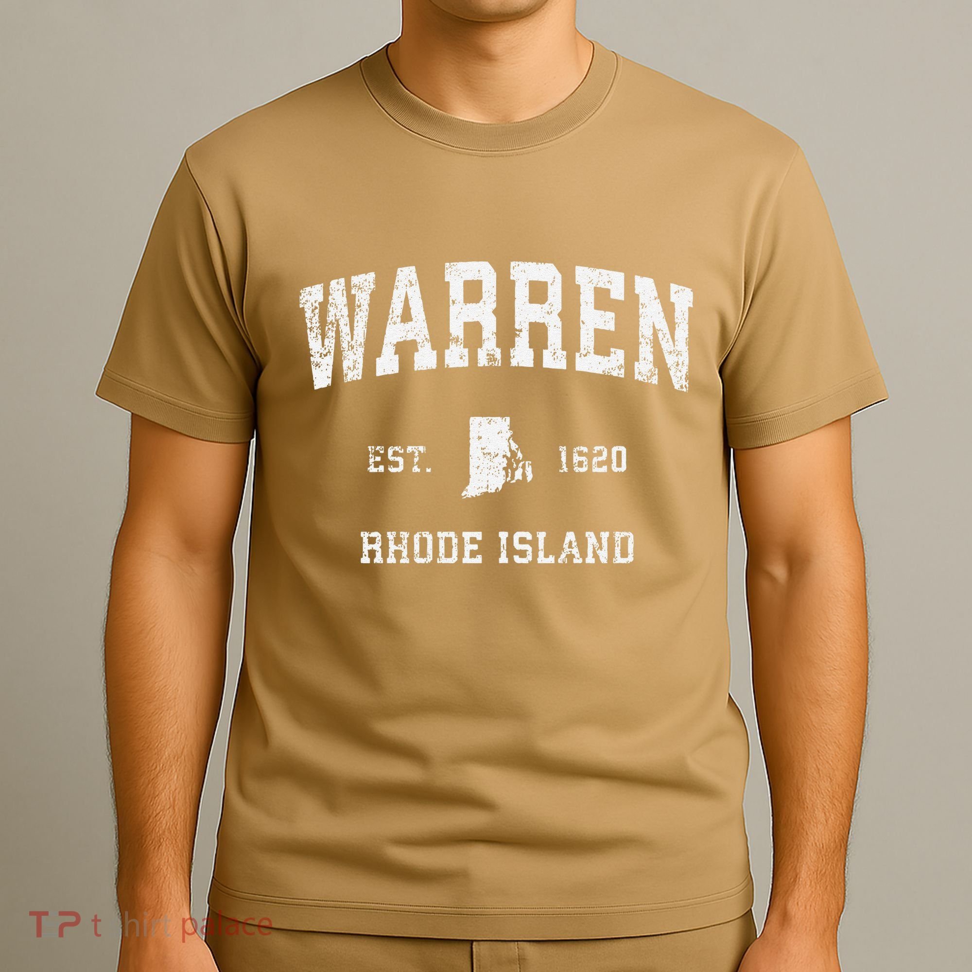 Warren Rhode Island Ri Vintage Athletic Sports T-Shirt