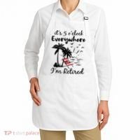 Womens Retirement It's 5 O'Clock Everywhere I'm Retired Summer Apron thumb 2