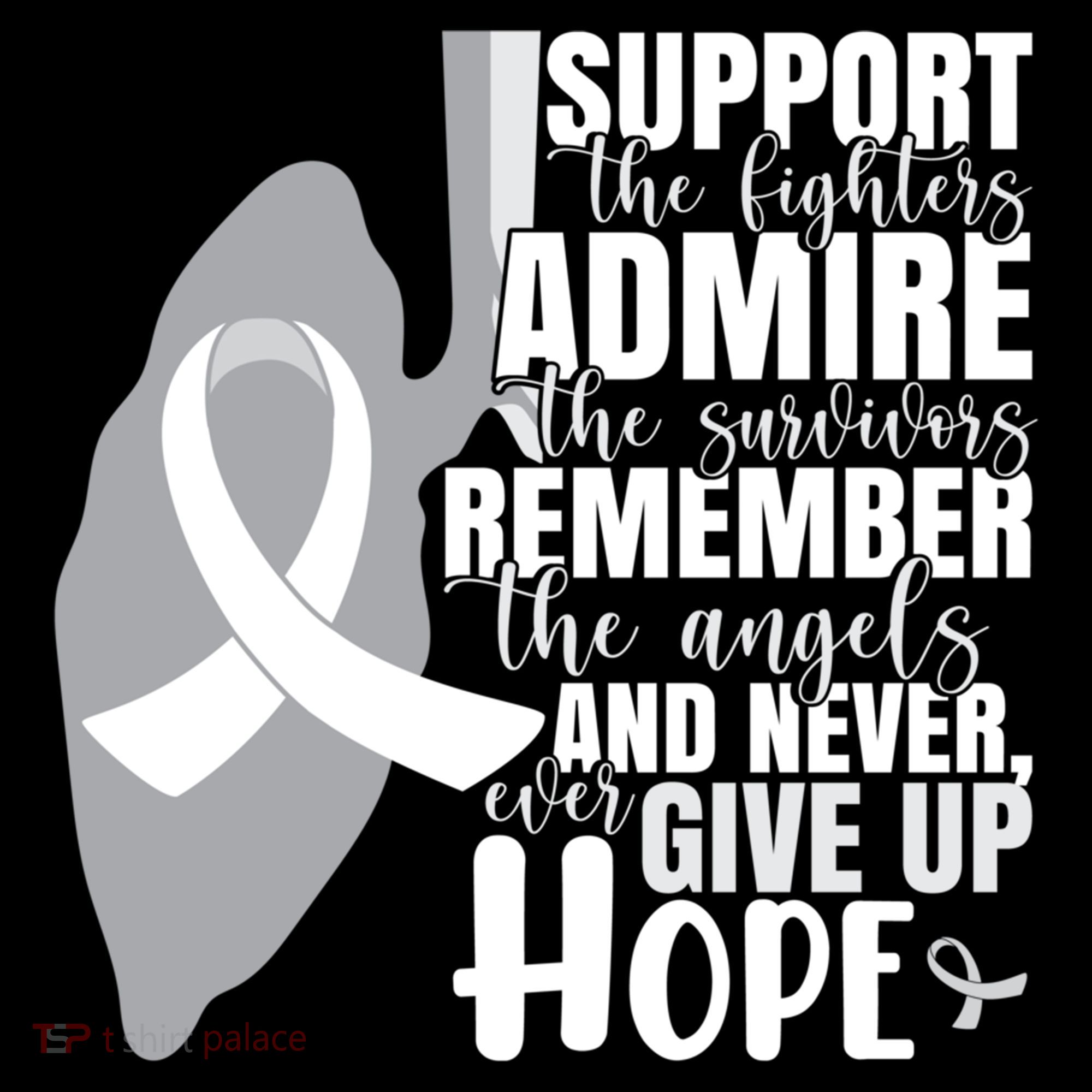 White Ribbon Lung Cancer Warrior Gift Women's Hoodie