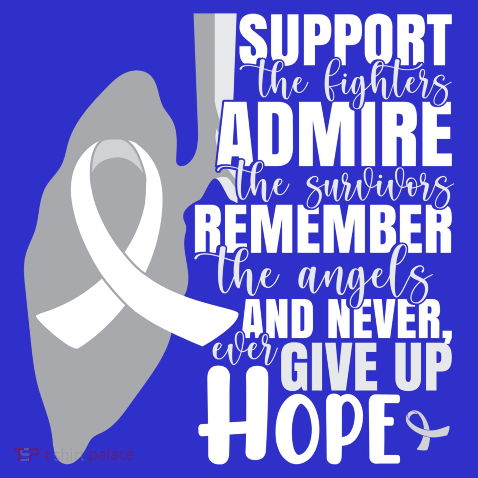 White Ribbon Lung Cancer Warrior Gift Hoodie