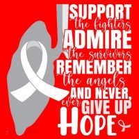 White Ribbon Lung Cancer Warrior Gift Santa Hat thumb 1