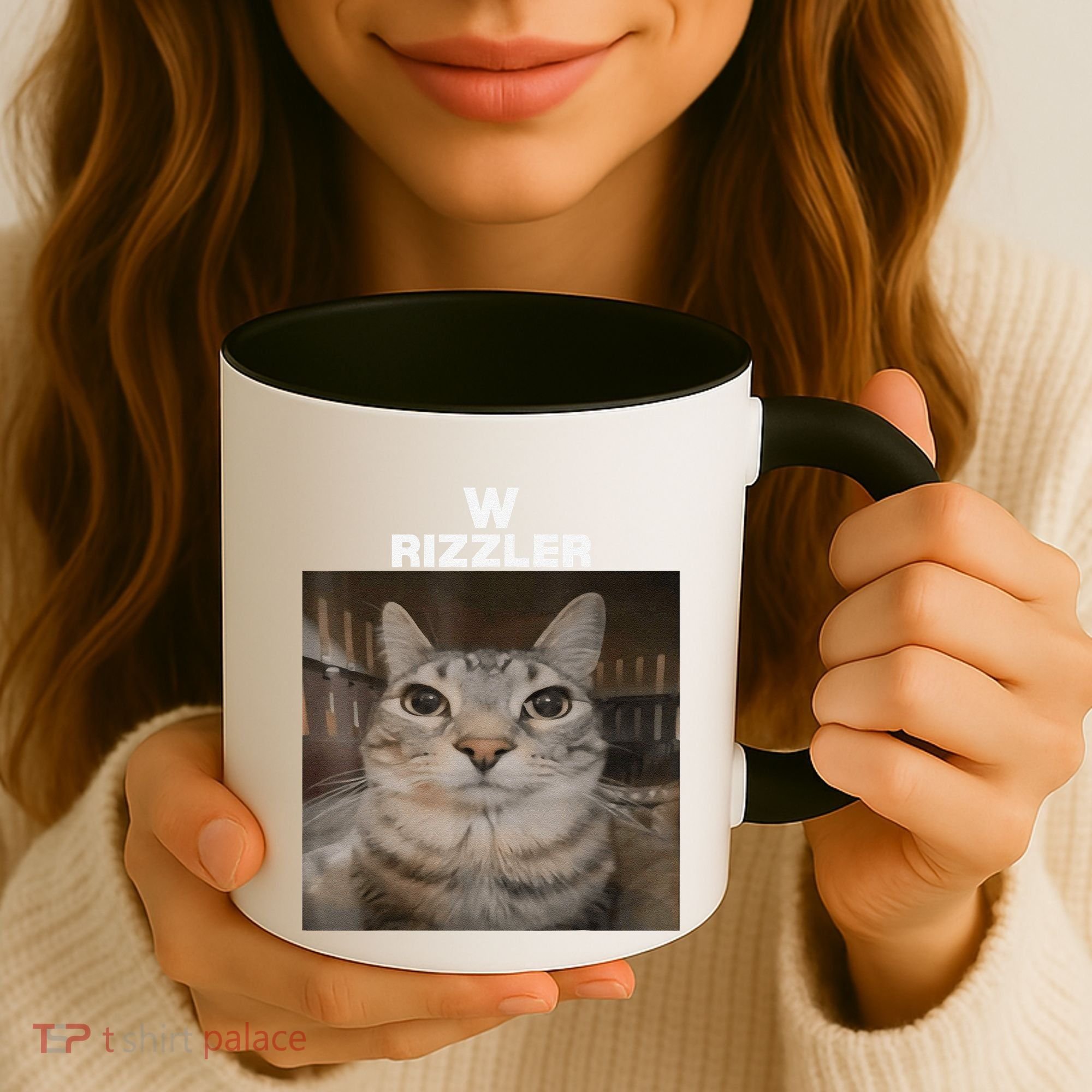 W Rizzler Meme Cat Meme Internet Memes Funny Meme Rizz Genz Coffee Mug